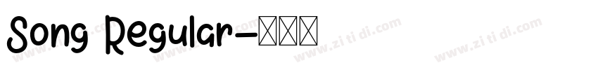 Song Regular字体转换 Song Regular字体转换